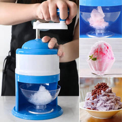 Manual Ice Crushing Shaver Maker Machine – Gola Ganda Ice Crusher | Household Hand Crank Ice Shaver for Snow Cones & Frozen Summer Treats