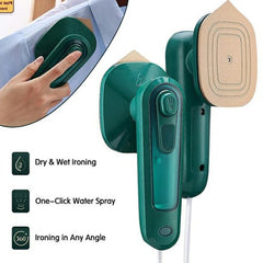Professional Micro Steam Iron – Portable Handheld Garment Steamer | Dry & Wet Combo Travel Iron for Clothes, Shirts & Fabrics