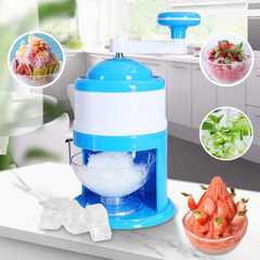 Manual Ice Crushing Shaver Maker Machine – Gola Ganda Ice Crusher | Household Hand Crank Ice Shaver for Snow Cones & Frozen Summer Treats