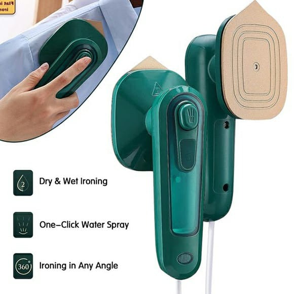 Professional Micro Steam Iron – Portable Handheld Garment Steamer | Dry & Wet Combo Travel Iron for Clothes, Shirts & Fabrics